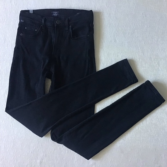 Citizen of Humanity Rocket High Rise Skinny Jeans Woman’s Size 25 in Black - Picture 3 of 13